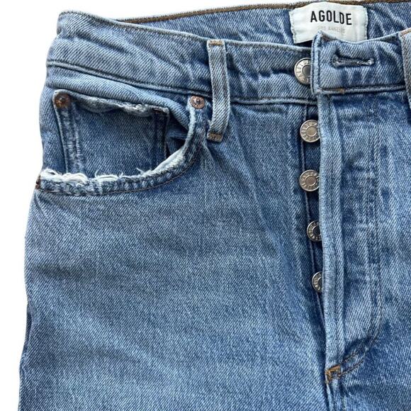 Agolde Riley Long Straight Jeans in Cove 25 - Picture 7 of 12